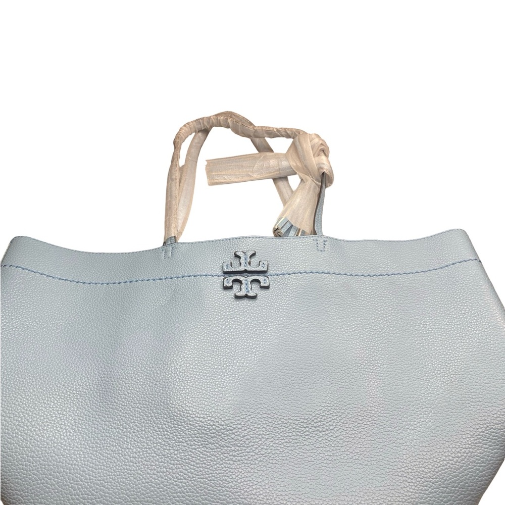 Tory Burch Light Blue MCGRAW TOTE - Picture 6 of 6